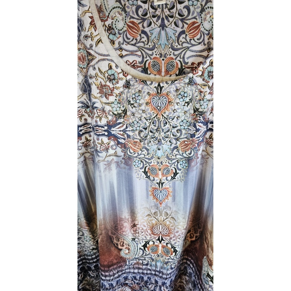 World Unity Printed Top Plus Women's Size 1X - Picture 4 of 7